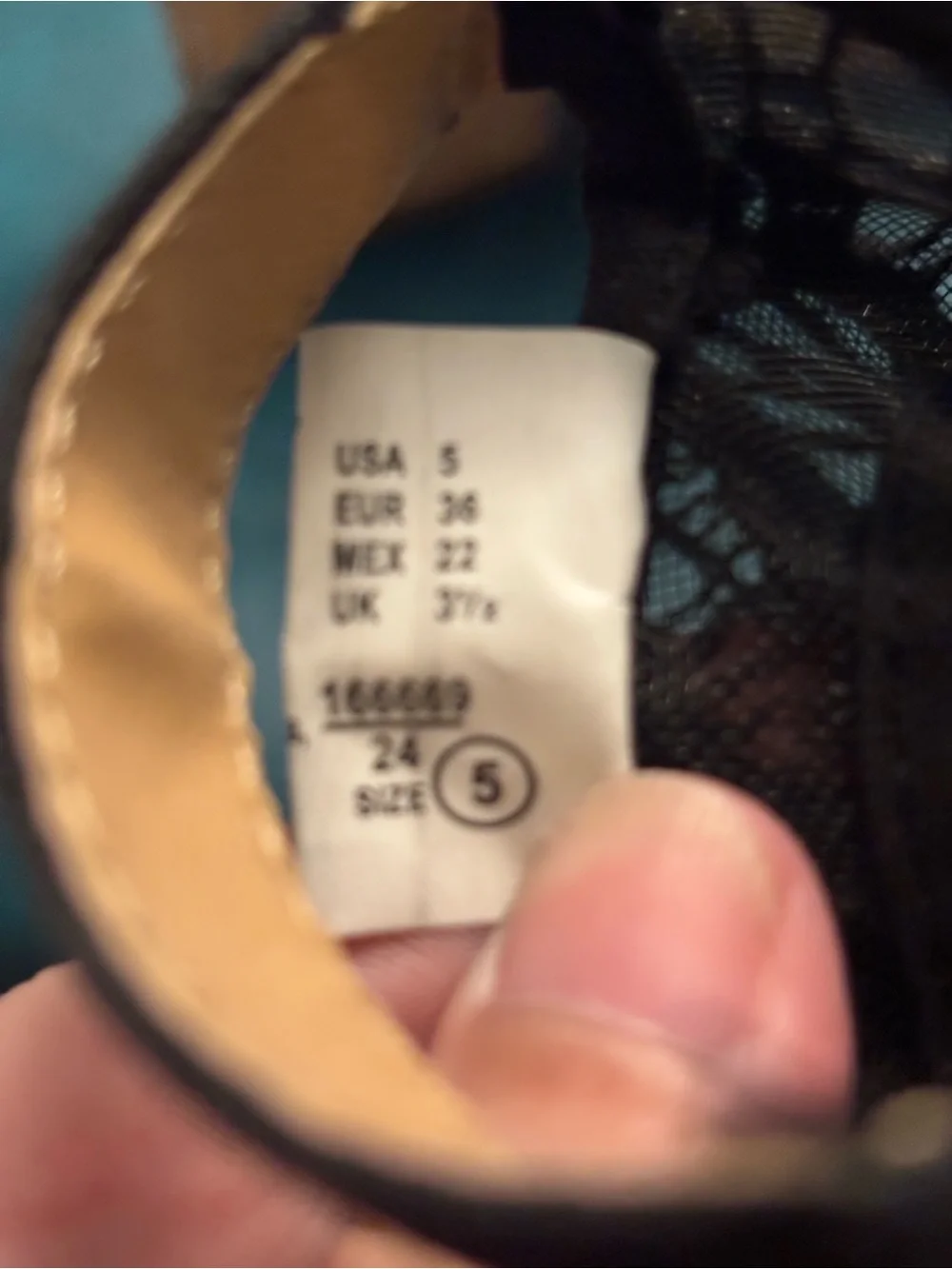 American Eagle By Payless Black Crochet Lace Wedge Sandals